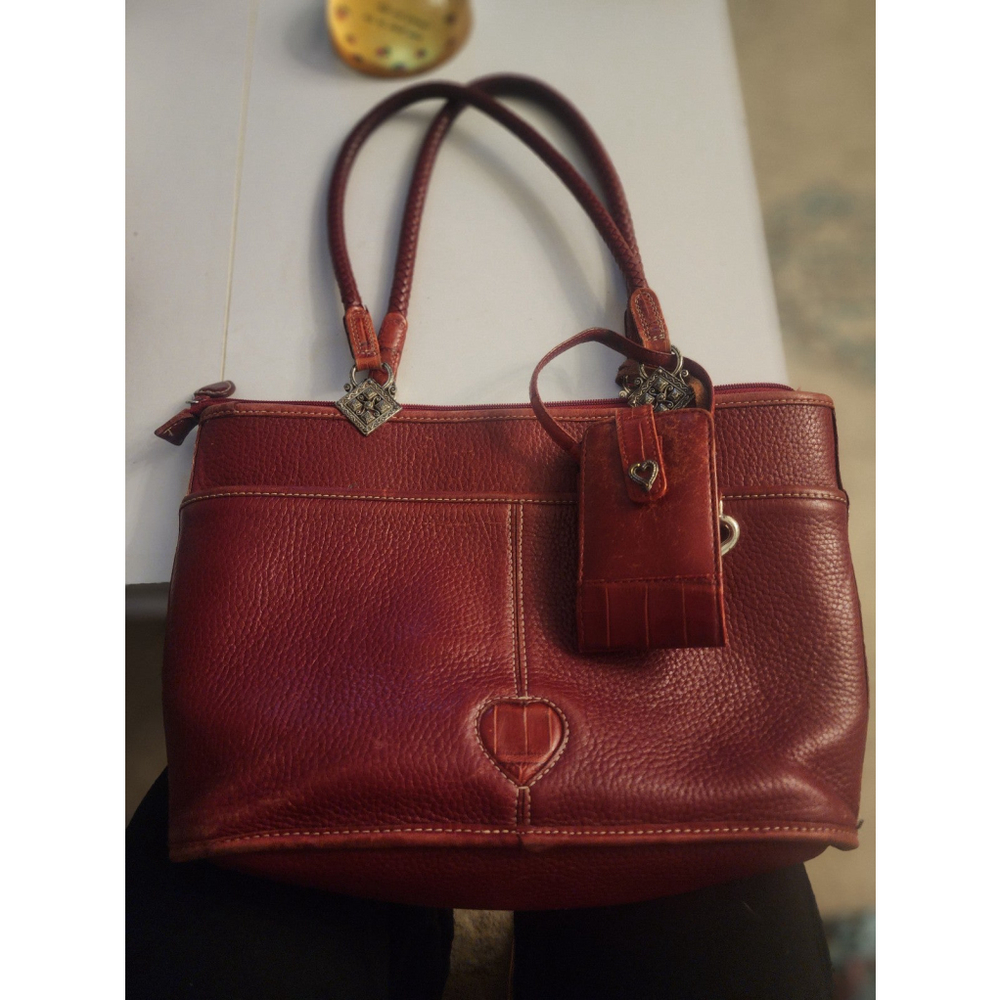 Vintage Brighton Leonor red leather bag